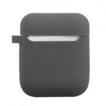 Case for airpods Silicon with buckie gray-min